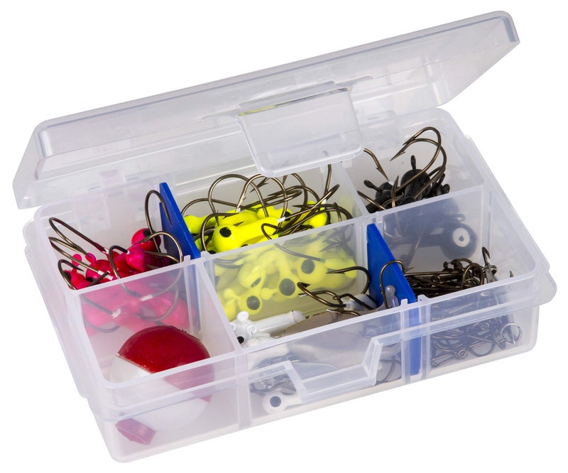 Flambeau Outdoors 1002 Fishing - Includes 2 Dividers, 6 Compartments, Clear Fishing Lure Organizer, Tuff Tainer with Zerust Anti-Rust Dividers - 4.62" x 3.37" x 1.25" - Image 1
